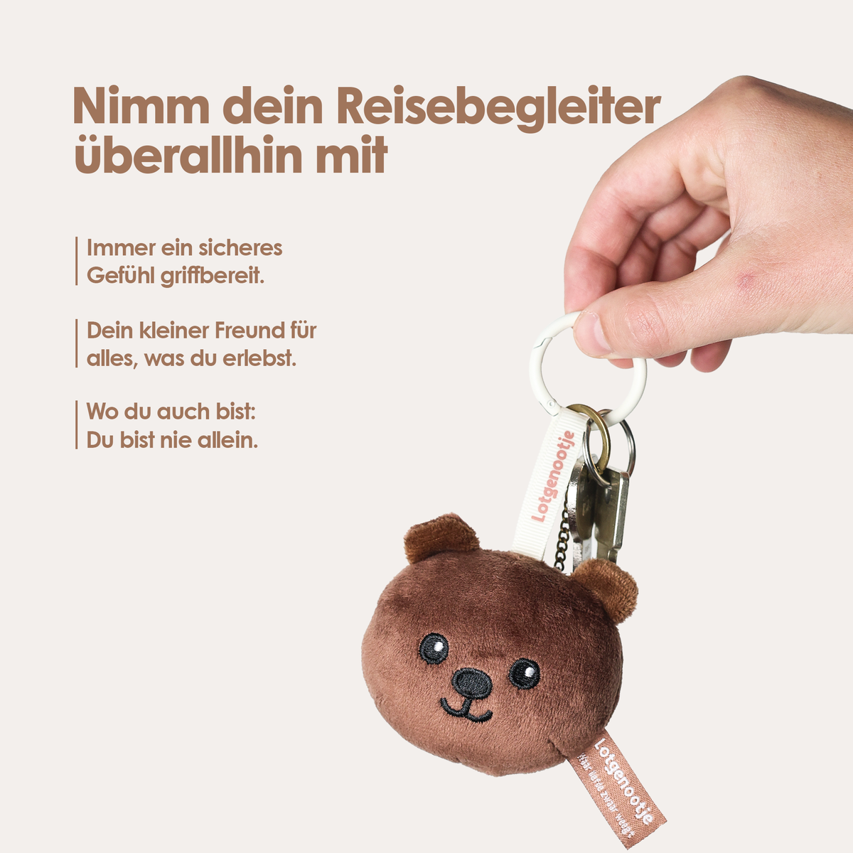 Reisgenootje Sleutelhanger Beer