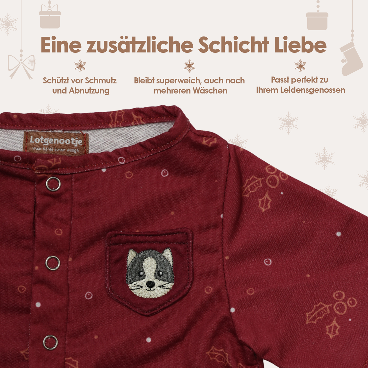 Kat Kleding Winter Lotgenootje