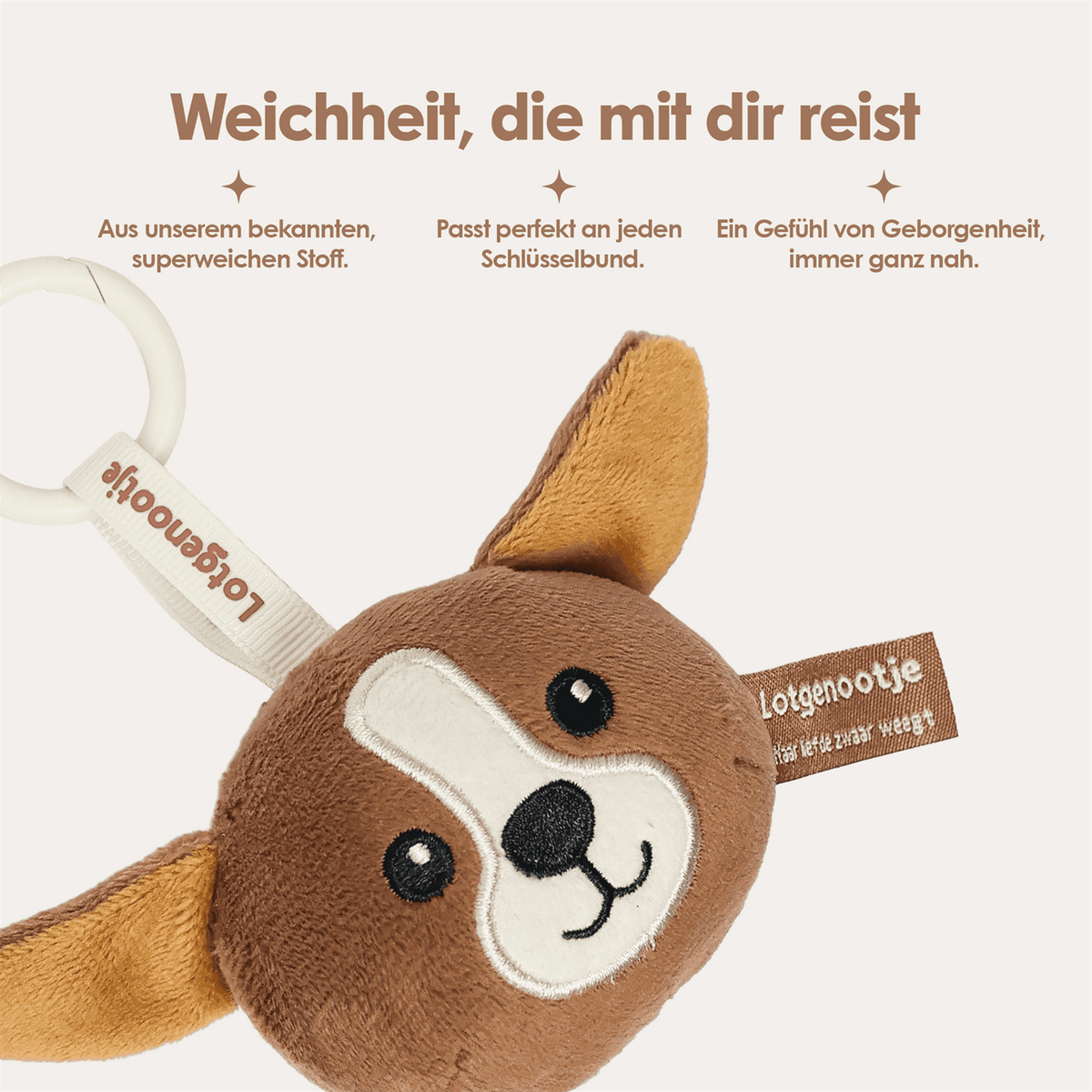 Reisgenootje Sleutelhanger Hond