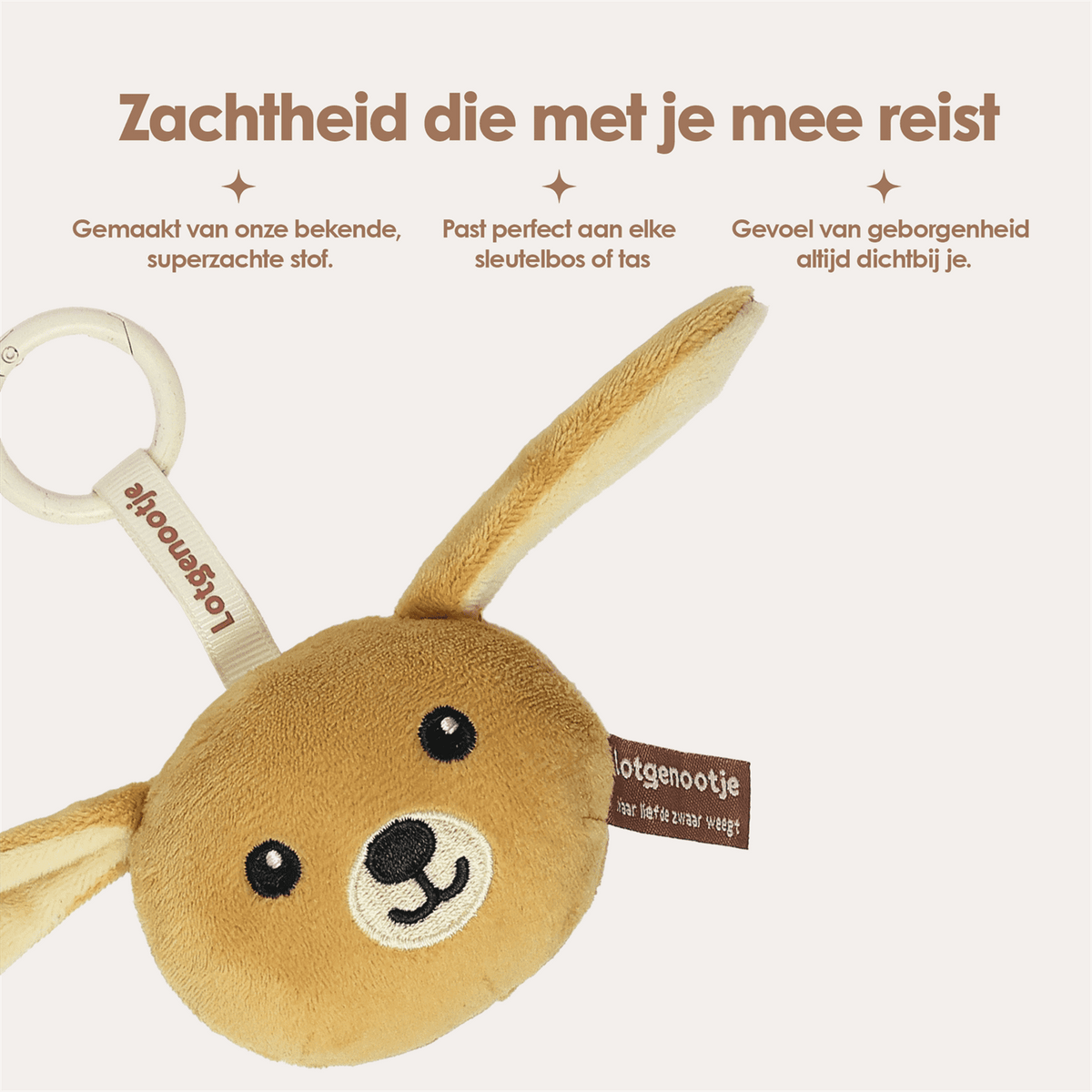 Reisgenootje Sleutelhanger Konijn